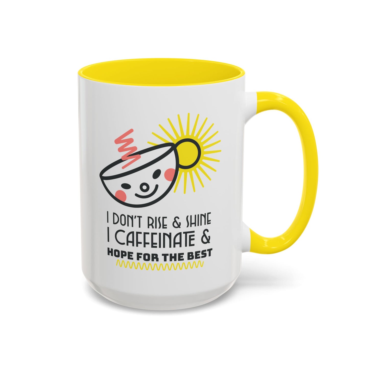 Sassy Coffee Mug for Women – I Caffeinate and Hope for the Best