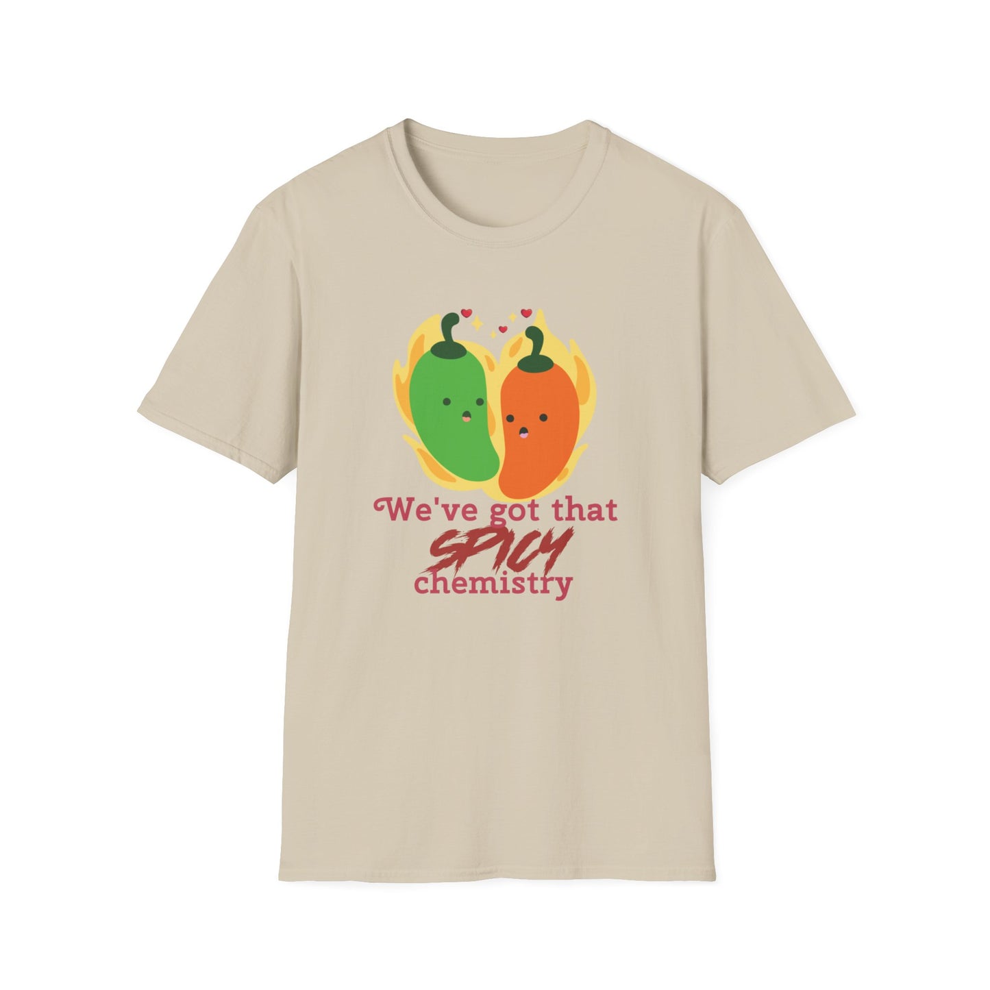 Spicy Chemistry Couples Matching T-Shirts – Fun Couple Gift for Honeymoon, Engagement or Just Because