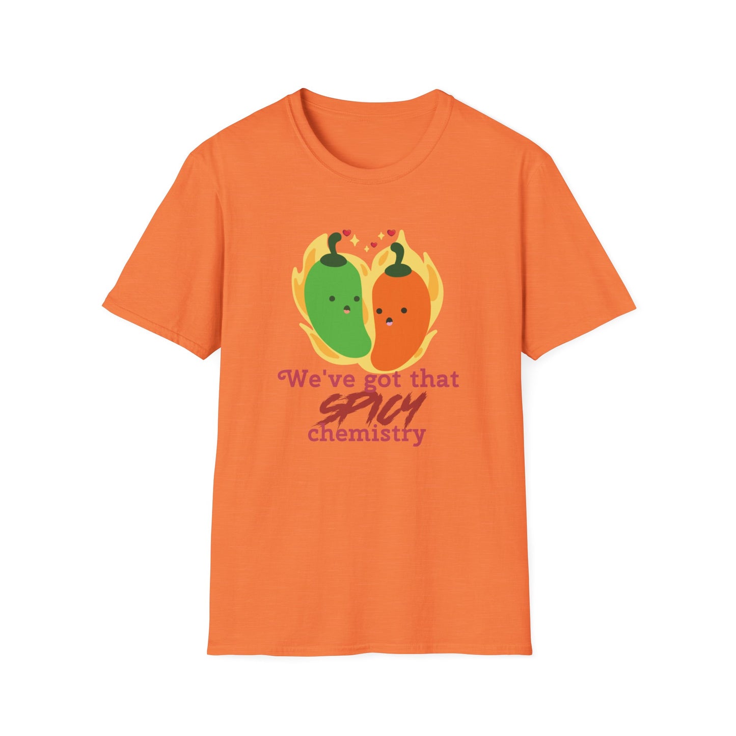 Spicy Chemistry Couples Matching T-Shirts – Fun Couple Gift for Honeymoon, Engagement or Just Because