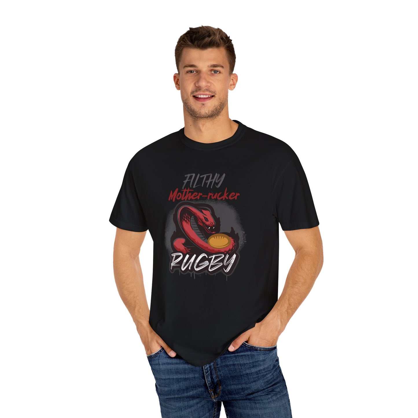 Filthy Mother-rucker Snake Rugby Comfort Colors T-Shirt