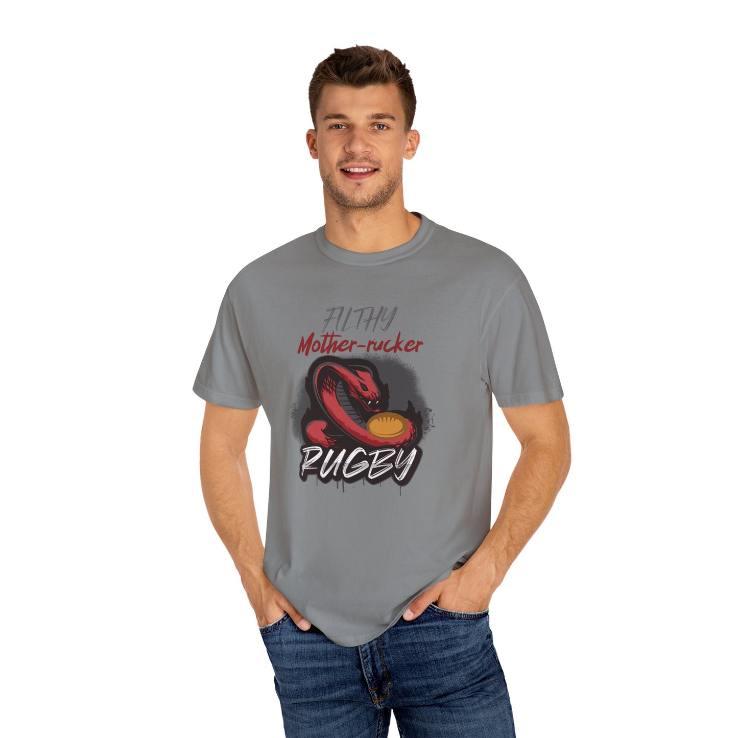 Filthy Mother-rucker Snake Rugby Comfort Colors T-Shirt
