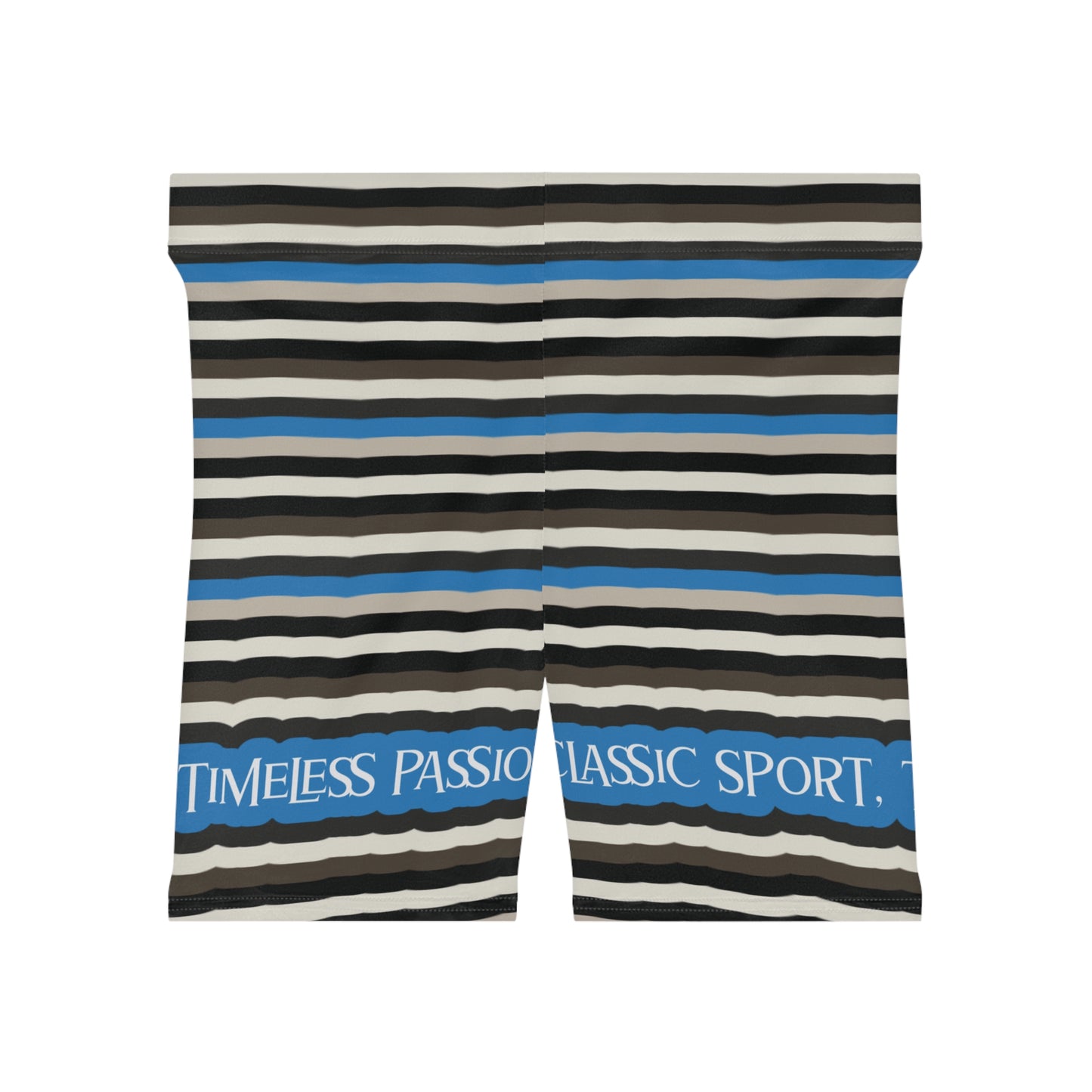Striped Timeless Passion Women's Biker Shorts - Stylish Athletic Wear for Active Lifestyles