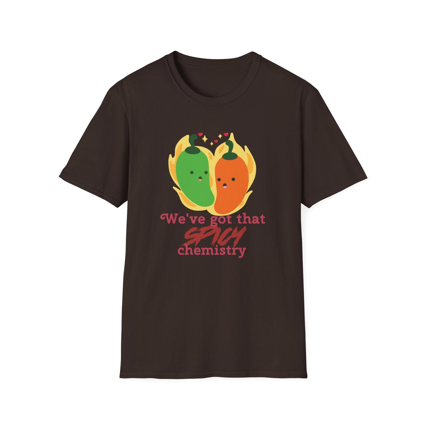 Spicy Chemistry Couples Matching T-Shirts – Fun Couple Gift for Honeymoon, Engagement or Just Because