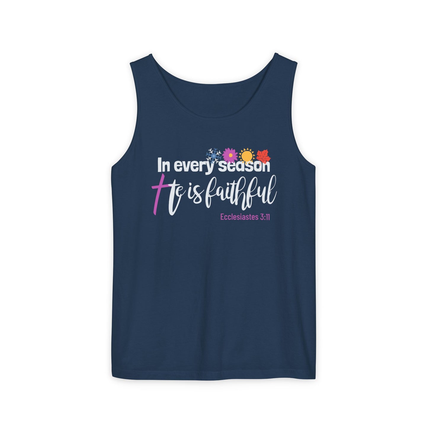 Every Season Faithful Unisex Christian Faith Tank Top