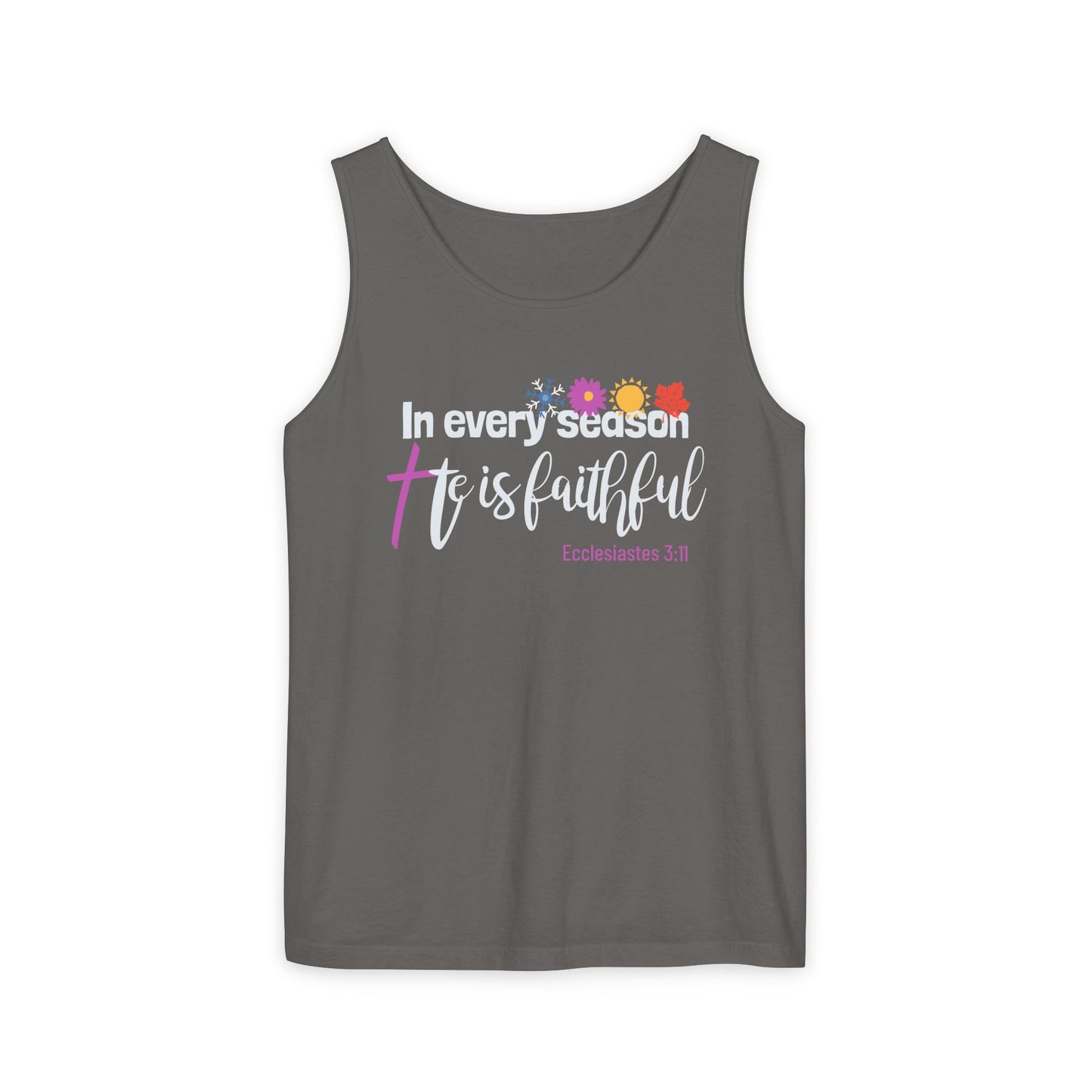 Every Season Faithful Unisex Christian Faith Tank Top