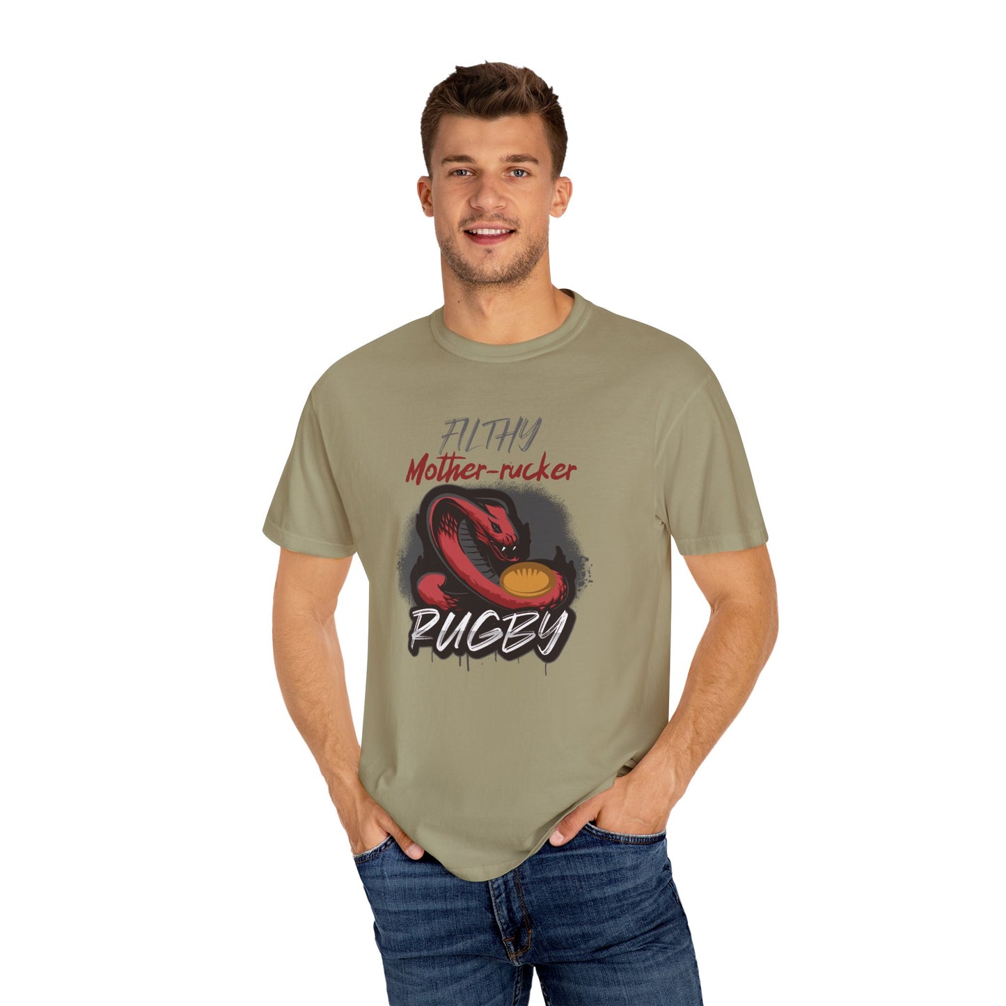 Filthy Mother-rucker Snake Rugby Comfort Colors T-Shirt