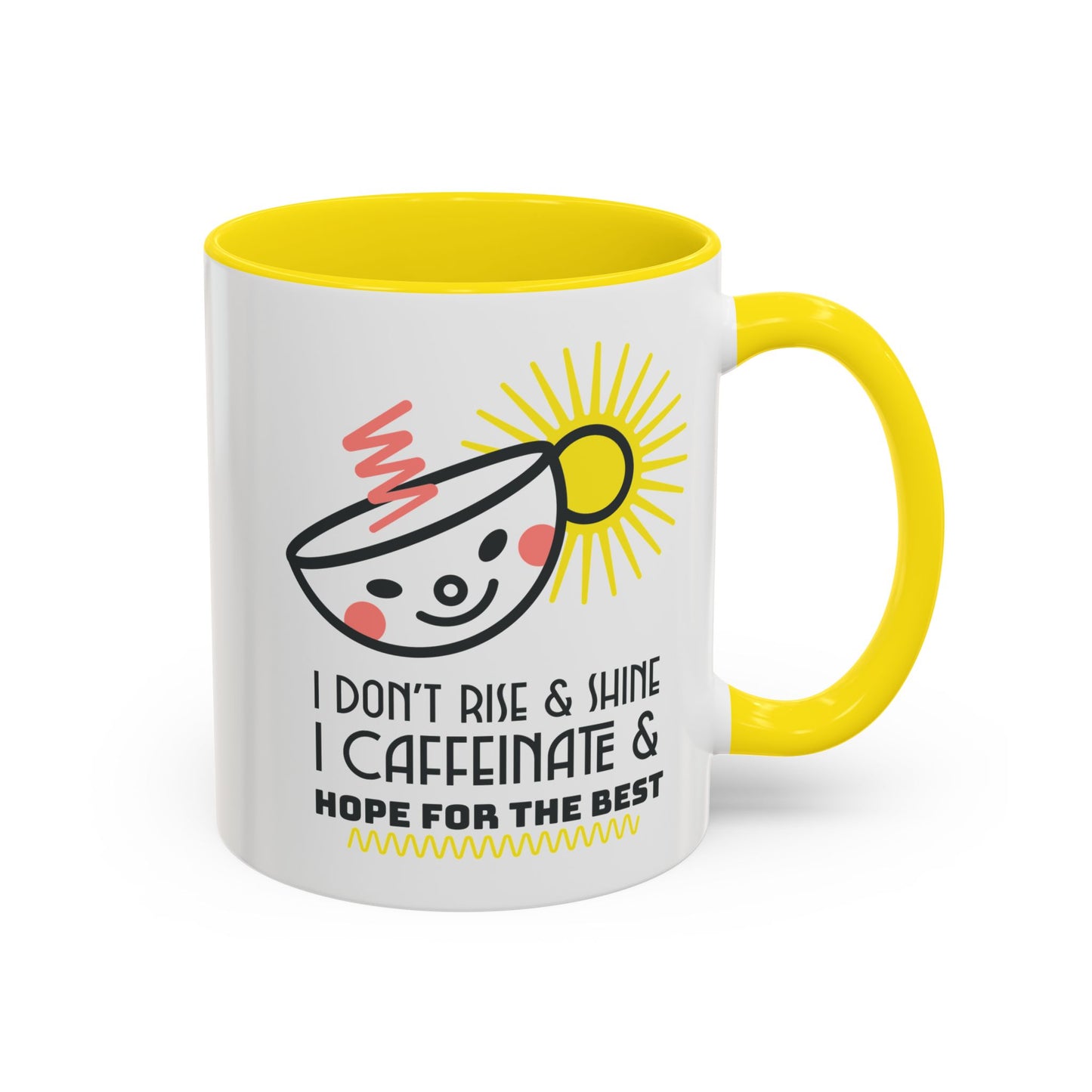 Sassy Coffee Mug for Women – I Caffeinate and Hope for the Best