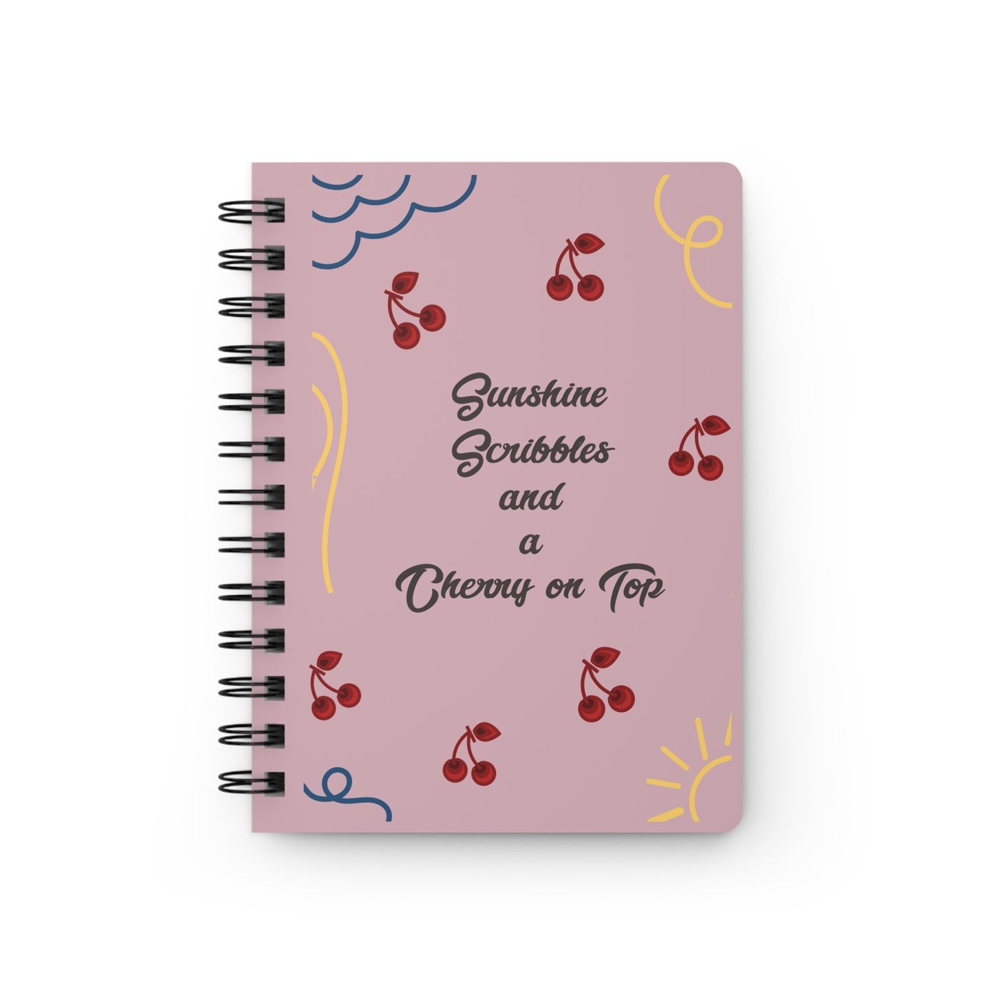 Summer Cherry On Top Spiral Bound Journal - Gift For Writers
