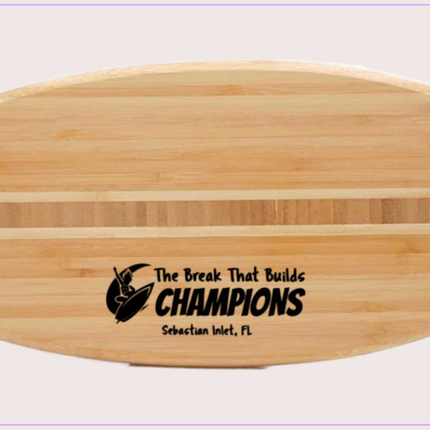 Surfboard Shaped Cutting Board – Personalized Beach Gift for Surfers