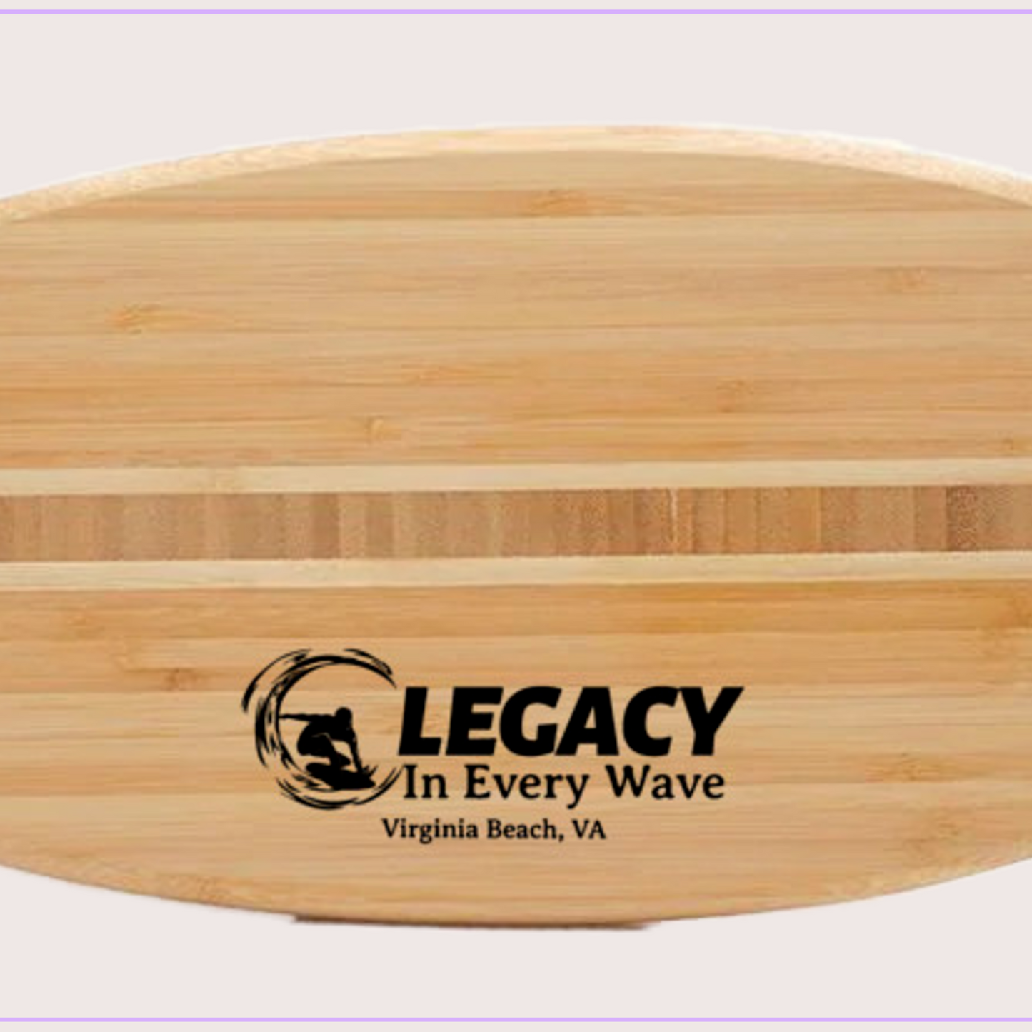 Surfboard Shaped Cutting Board – Personalized Beach Gift for Surfers