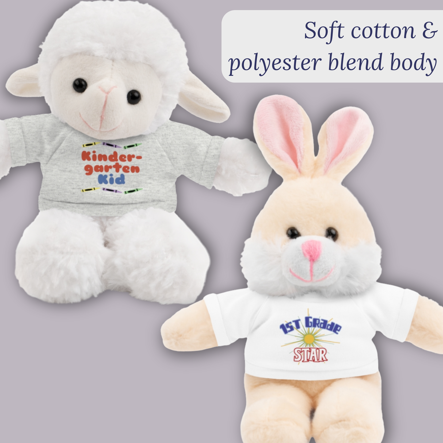 School Day Buddies Stuffed Animal – Gift for Kindergarten to 5th Grade Students