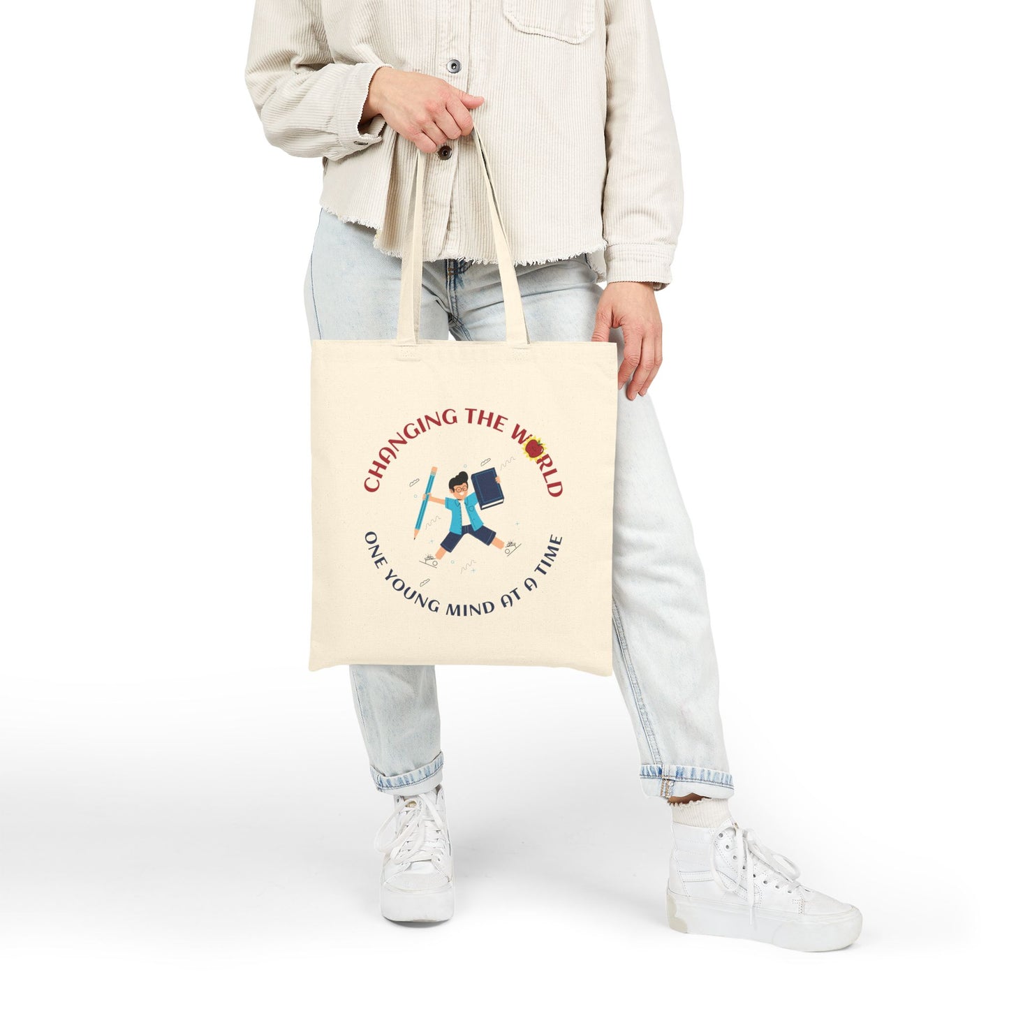 Back to School Teacher Tote – Teacher Gift with 4 Inspirational Designs