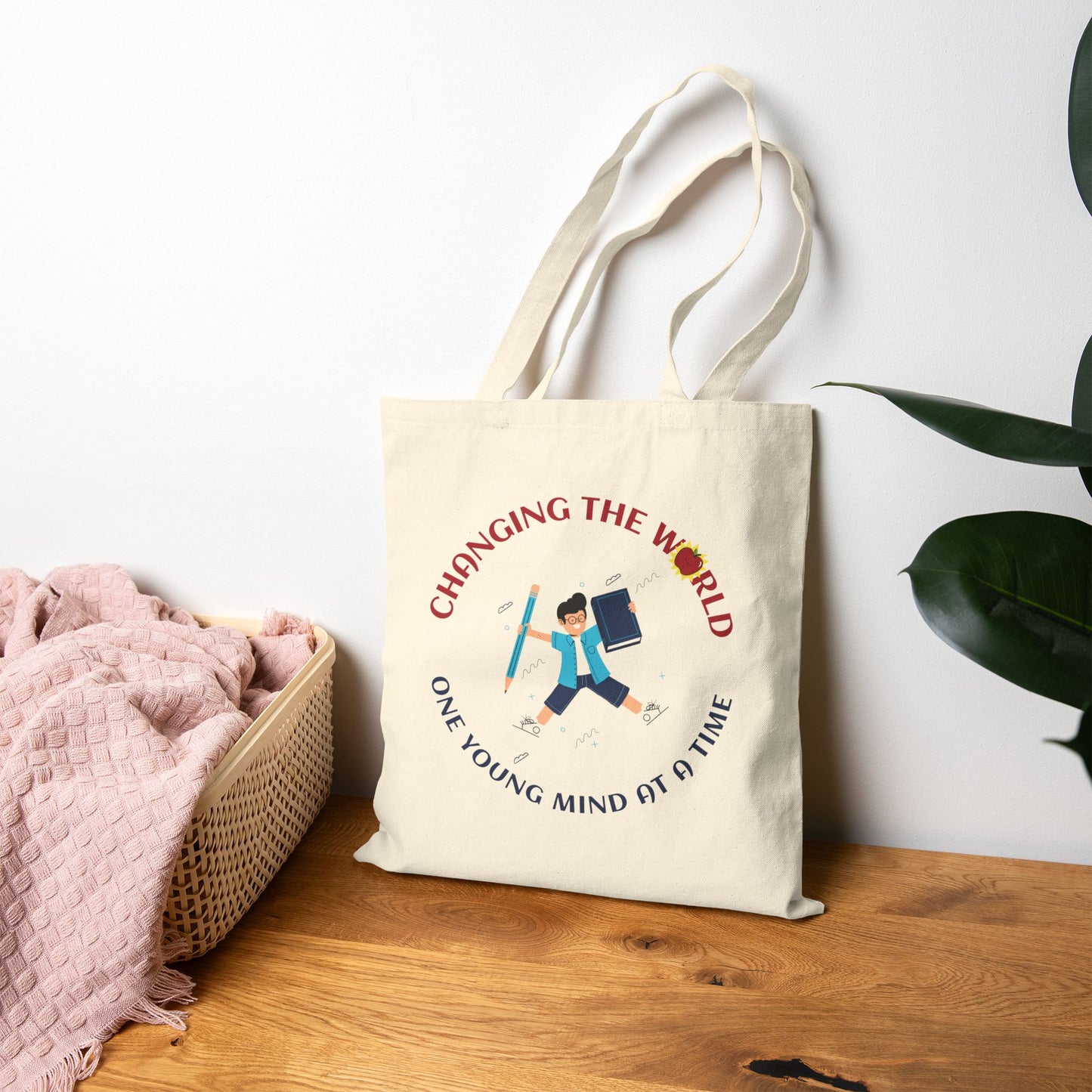 Back to School Teacher Tote – Teacher Gift with 4 Inspirational Designs