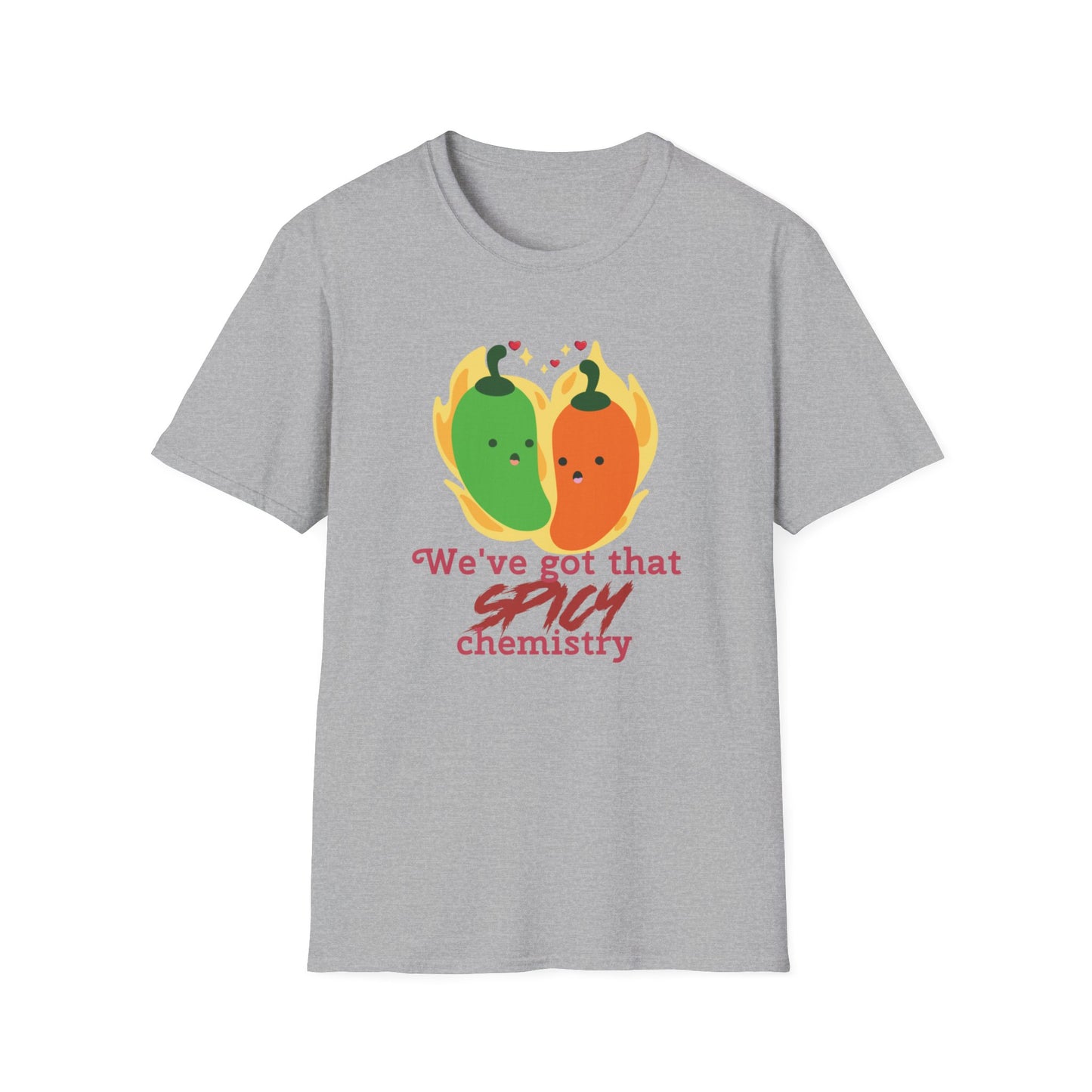 Spicy Chemistry Couples Matching T-Shirts – Fun Couple Gift for Honeymoon, Engagement or Just Because