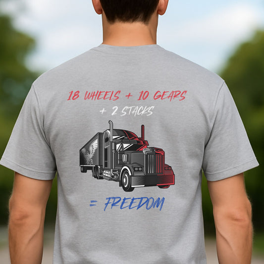 Truck Driver Freedom T-Shirt - Perfect Gift for Truckers