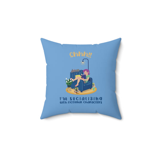 Bookish Throw Pillow – Perfect Reading Nook Decor – Gift for Readers & Bookworms