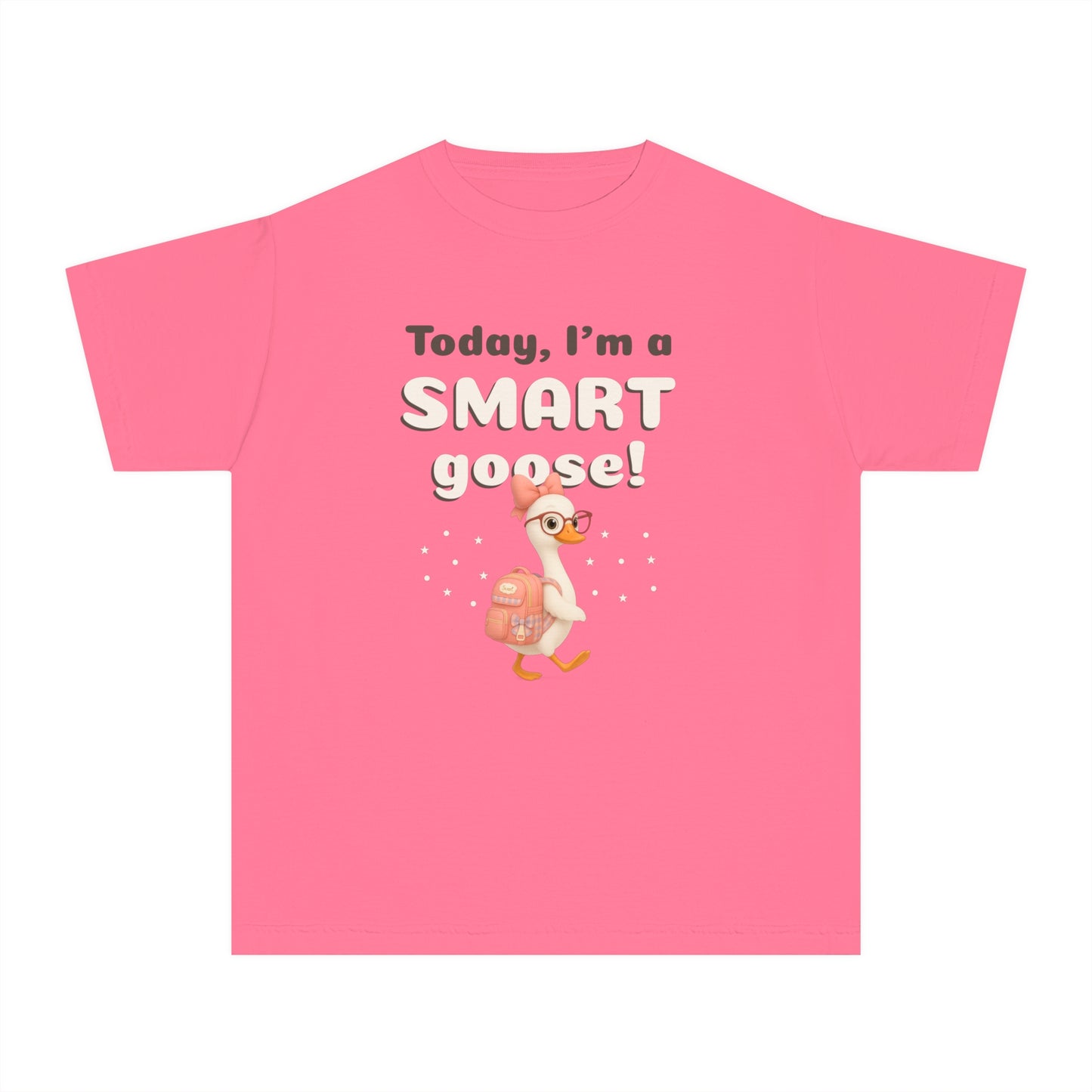 Cute Smart Goose Shirt – Back to School Tee for Toddlers & Youth