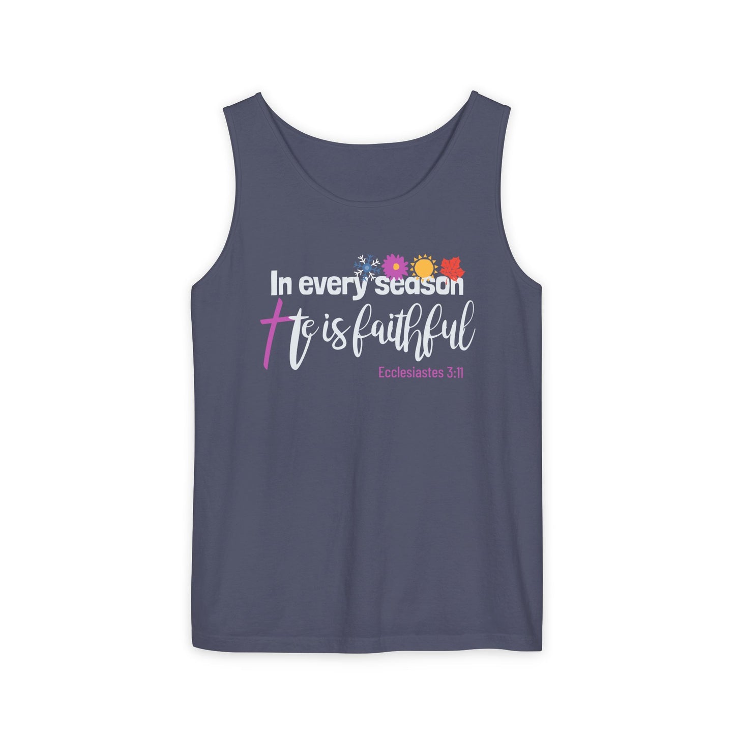 Every Season Faithful Unisex Christian Faith Tank Top