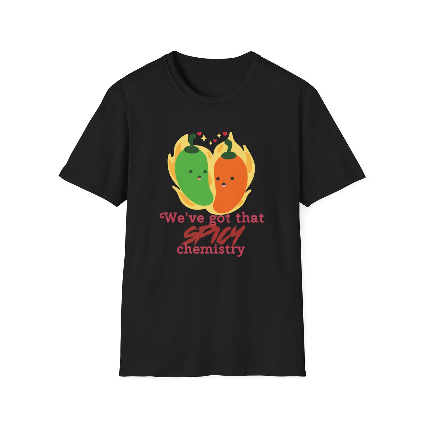 Spicy Chemistry Couples Matching T-Shirts – Fun Couple Gift for Honeymoon, Engagement or Just Because