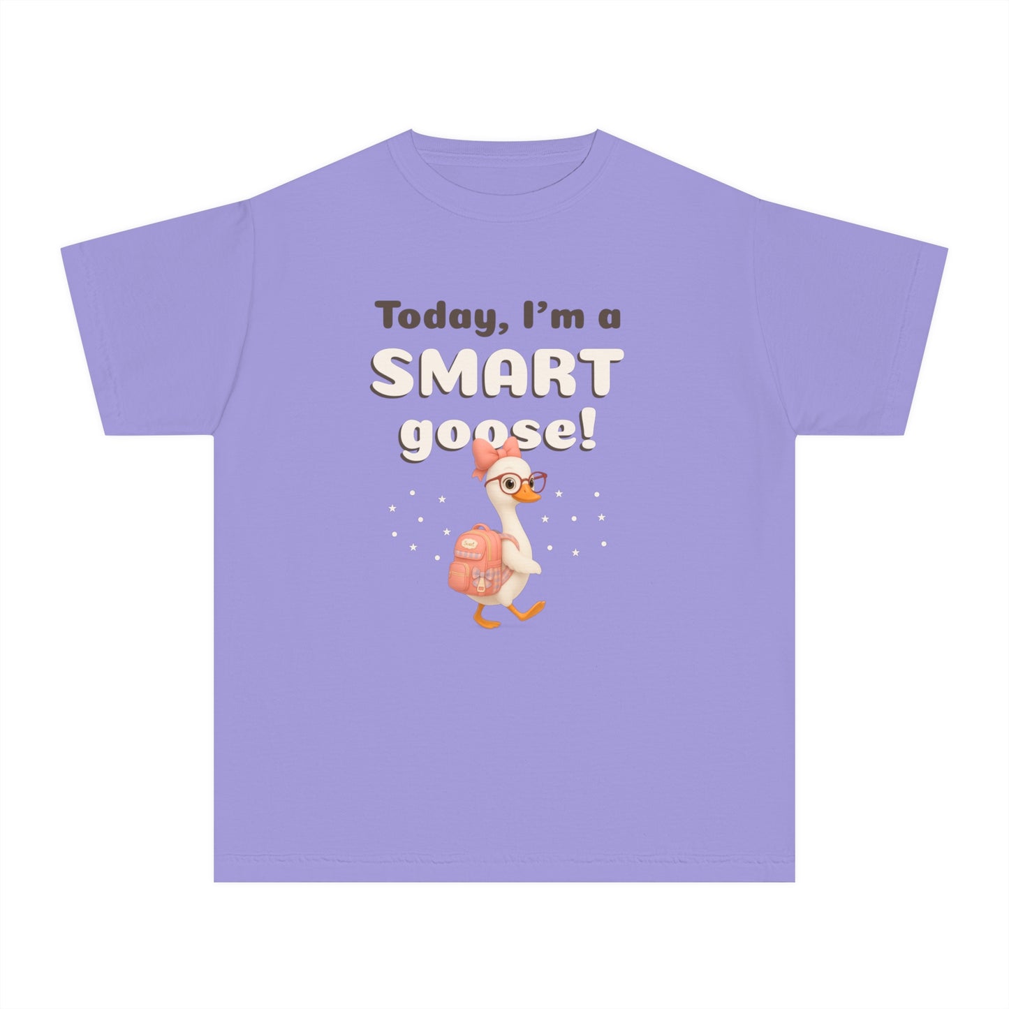 Cute Smart Goose Shirt – Back to School Tee for Toddlers & Youth