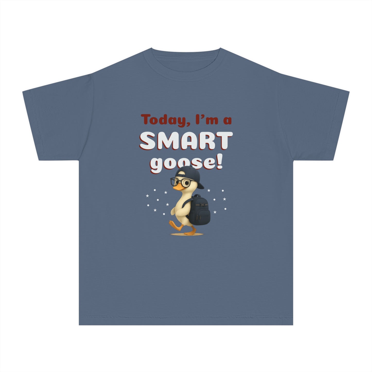 Cute Smart Goose Shirt – Back to School Tee for Toddlers & Youth