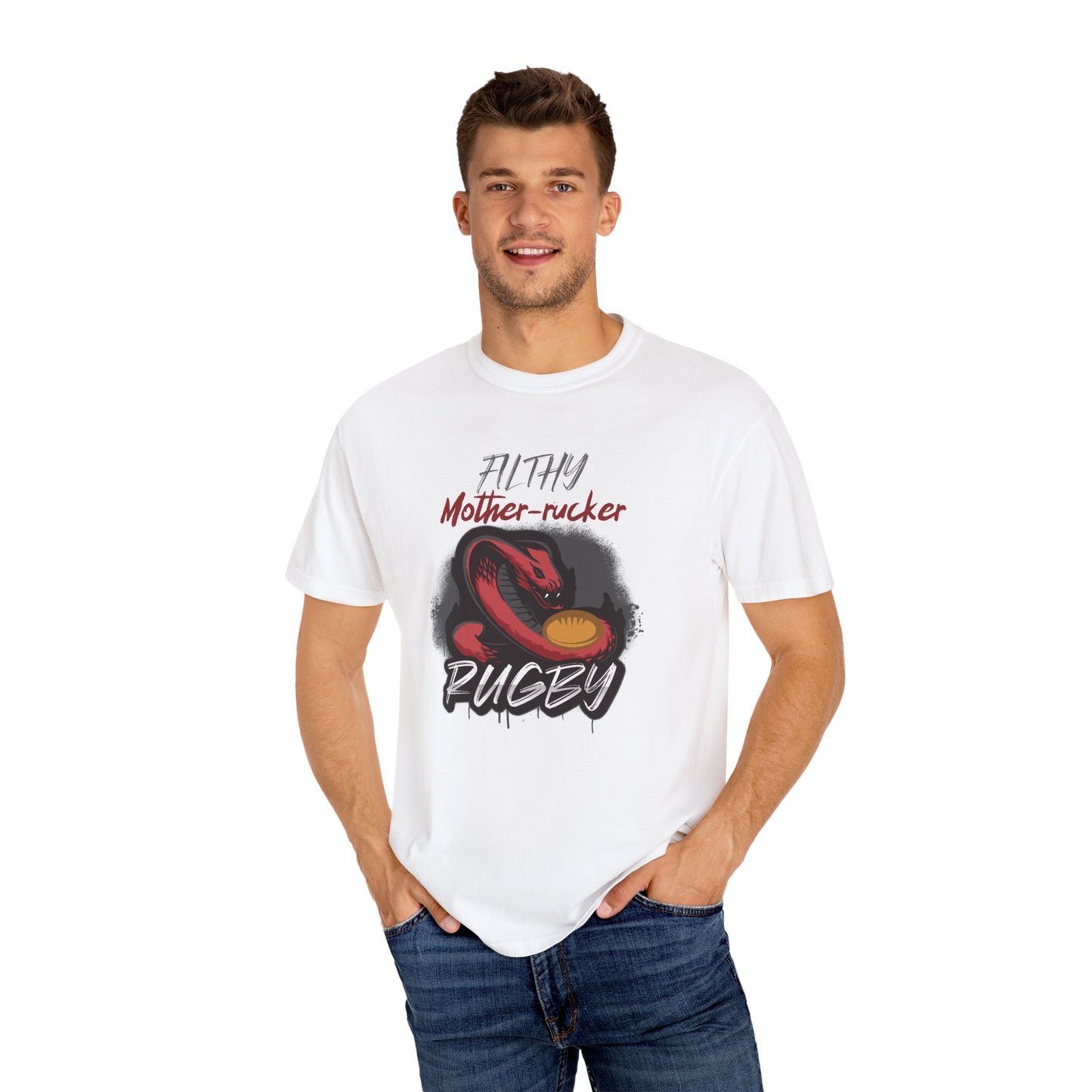 Filthy Mother-rucker Snake Rugby Comfort Colors T-Shirt
