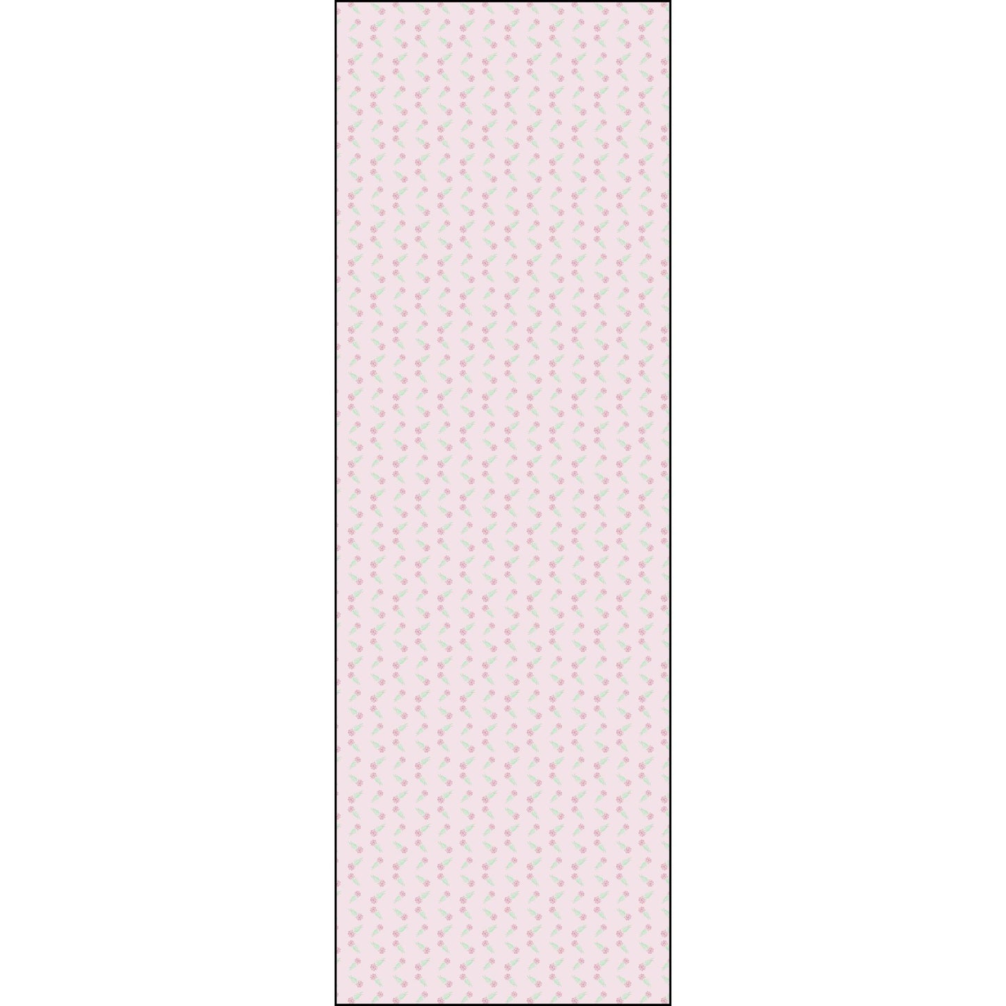 Cottagecore Rose Chevron Polyester Fabric