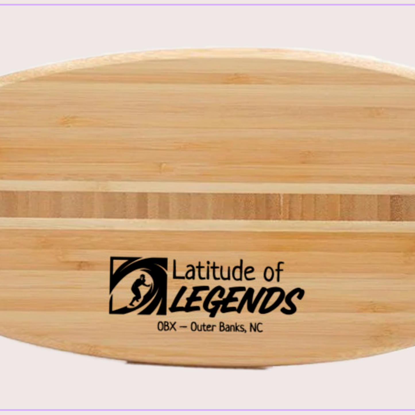 Surfboard Shaped Cutting Board – Personalized Beach Gift for Surfers