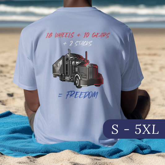 Truck Driver Freedom T-Shirt - Perfect Gift for Truckers