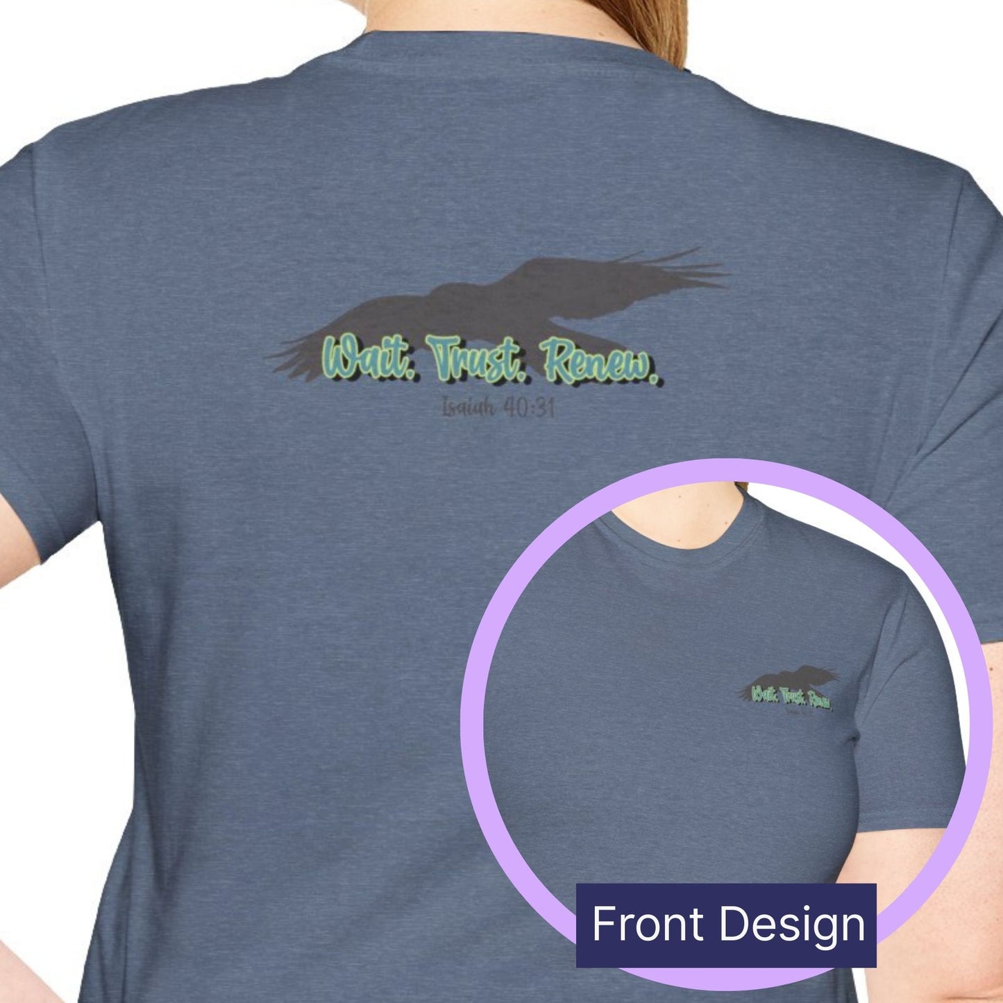 Isaiah 40:31 Eagle Tee | Faith Shirt Gift for Her