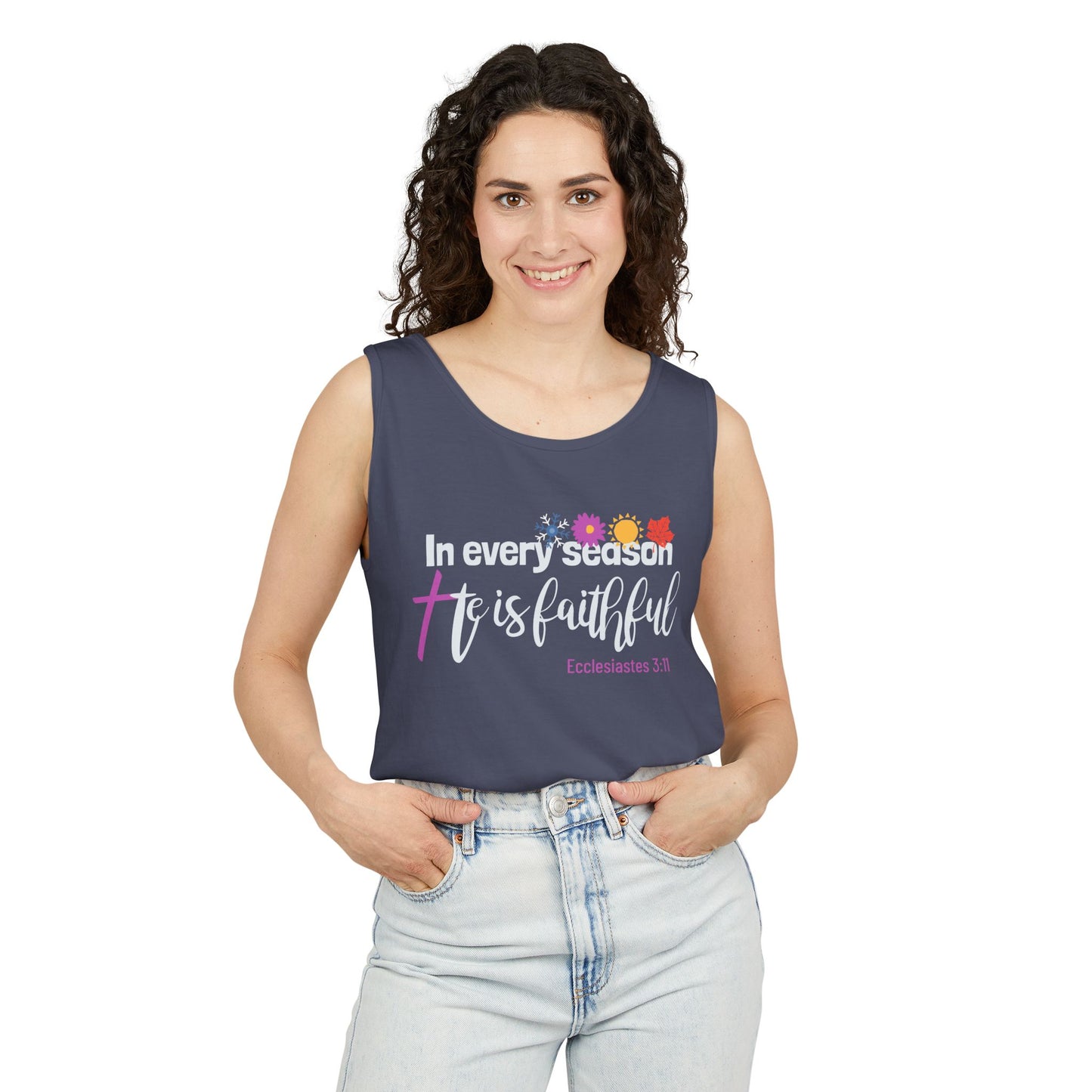 Every Season Faithful Unisex Christian Faith Tank Top
