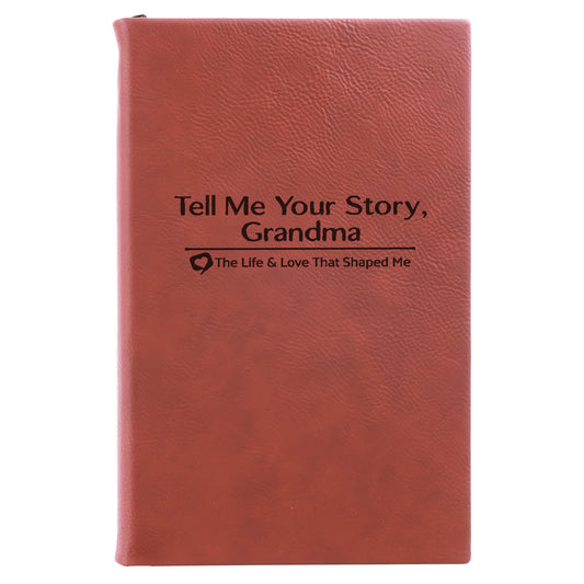 Tell Me Your Story, Grandma Personalized Legacy Journal Gift