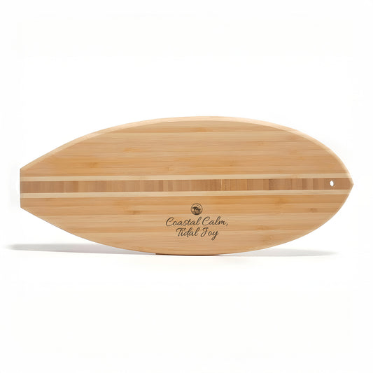 Coastal Calm Tidal Joy Surfboard Cutting Board