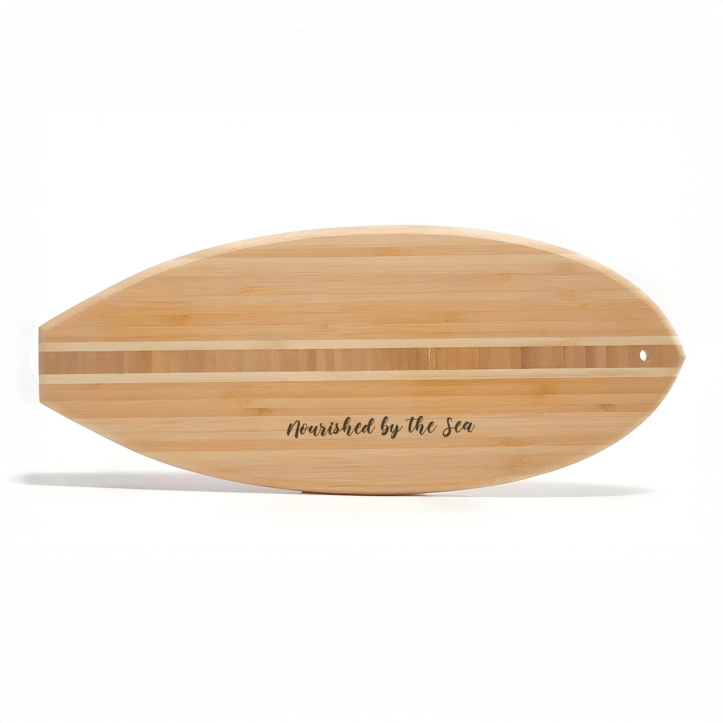 Nourished by the Sea Surfboard Cutting Board